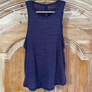 Lululemon Purple Twist & Reach Built In Sports Bra Vented Tank Top Womens Sz 6